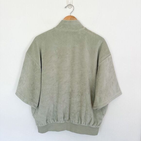 Adidas Originals Unisex Basketball Velour Half Zip 3/4 Sleeve Oversized Sweatshi - Picture 3 of 15